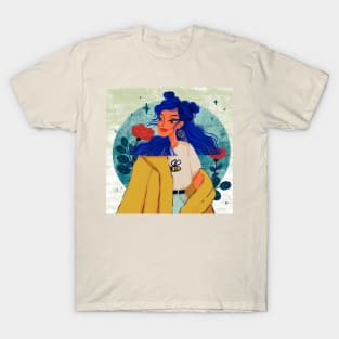 blue hair, don't care T-Shirt